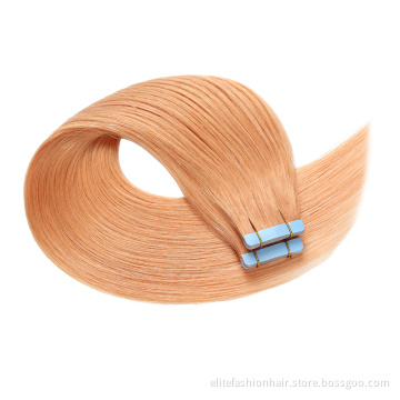 European Double Drawn Russian Human Hair Tape Hair Extension, High Quality Natural Remy Tape In Hair Extension